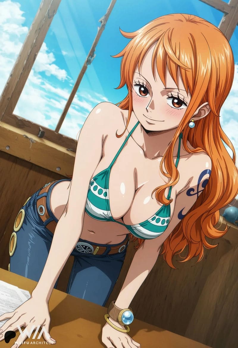 นามิกับลูฟฟี่น้ำแตกใหม่ๆ